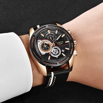 Relogio Masculino LIGE Mens Watches Top Brand Luxury Quartz Gold Watch Men Casual Leather Military Waterproof Sport Wrist Watch
Relogio Masculino LIGE Mens Watches Top Brand Luxury Quartz Gold Watch Men Casual Leather Military Waterproof Sport Wrist Watch