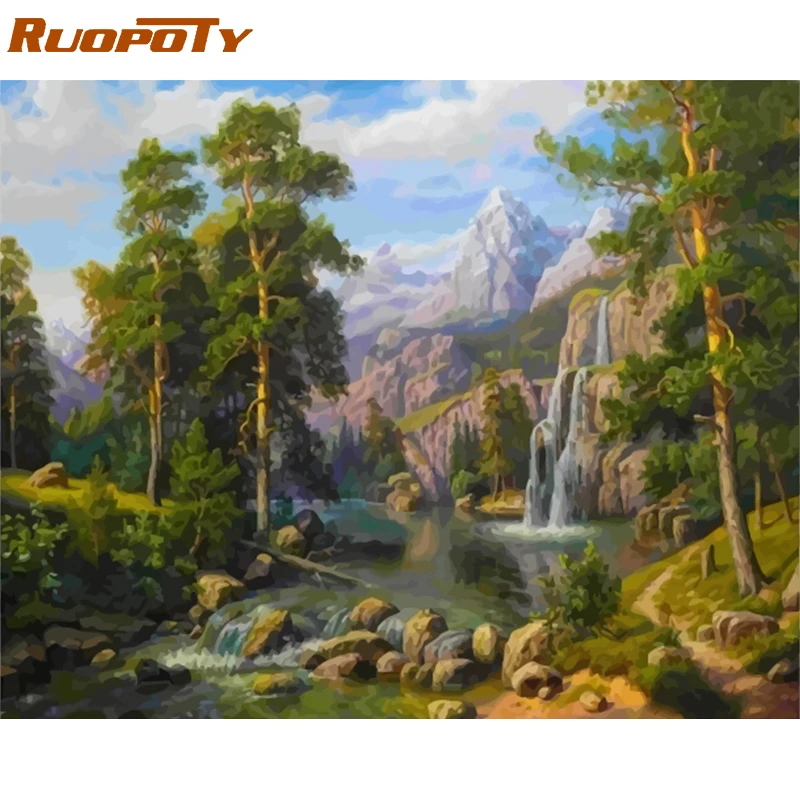 RUOPOTY Frame Picture Mountain DIY Painting By Numbers Acrylic Paint On Canvas Painting Unique Gift For Home Wall Decor 40x50cm
RUOPOTY Frame Picture Mountain DIY Painting By Numbers Acrylic Paint On Canvas Painting Unique Gift For Home Wall Decor 40x50cm