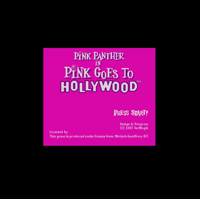 Pink Panther in Pink Goes to Hollywood 16 bit Big Gray Game Card For USA NTSC Game Player
Pink Panther in Pink Goes to Hollywood 16 bit Big Gray Game Card For USA NTSC Game Player