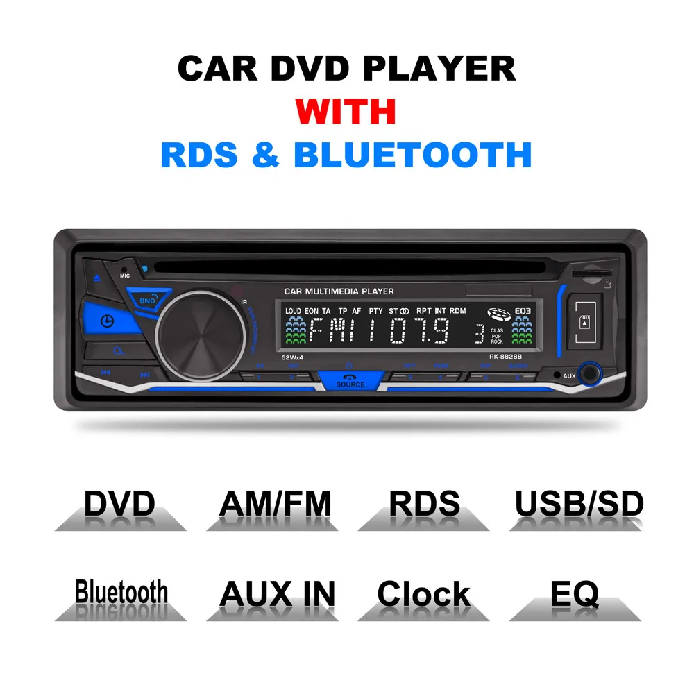 For Android Bluetooth Car Audio Stereo FM DVD CD MP3 Player Receiver USB SD AUX Input 8828B Dropshipping Voiture Screen Autoradi
For Android Bluetooth Car Audio Stereo FM DVD CD MP3 Player Receiver USB SD AUX Input 8828B Dropshipping Voiture Screen Autoradi