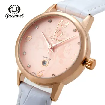 GUCAMEL Fashion Brand Casual Quartz Simple Dress Watches Womens Diamond Leather Strap Watch Female Elegant Ladies Wristwatch New
GUCAMEL Fashion Brand Casual Quartz Simple Dress Watches Womens Diamond Leather Strap Watch Female Elegant Ladies Wristwatch New