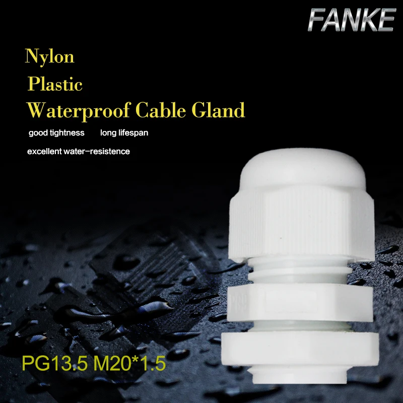 1piece M20*1.5 Waterproof Nylon Plastic Cable Gland Connector for 6-12mm Cable white color Hot Sale IP68 Factory wholesale
1piece M20*1.5 Waterproof Nylon Plastic Cable Gland Connector for 6-12mm Cable white color Hot Sale IP68 Factory wholesale