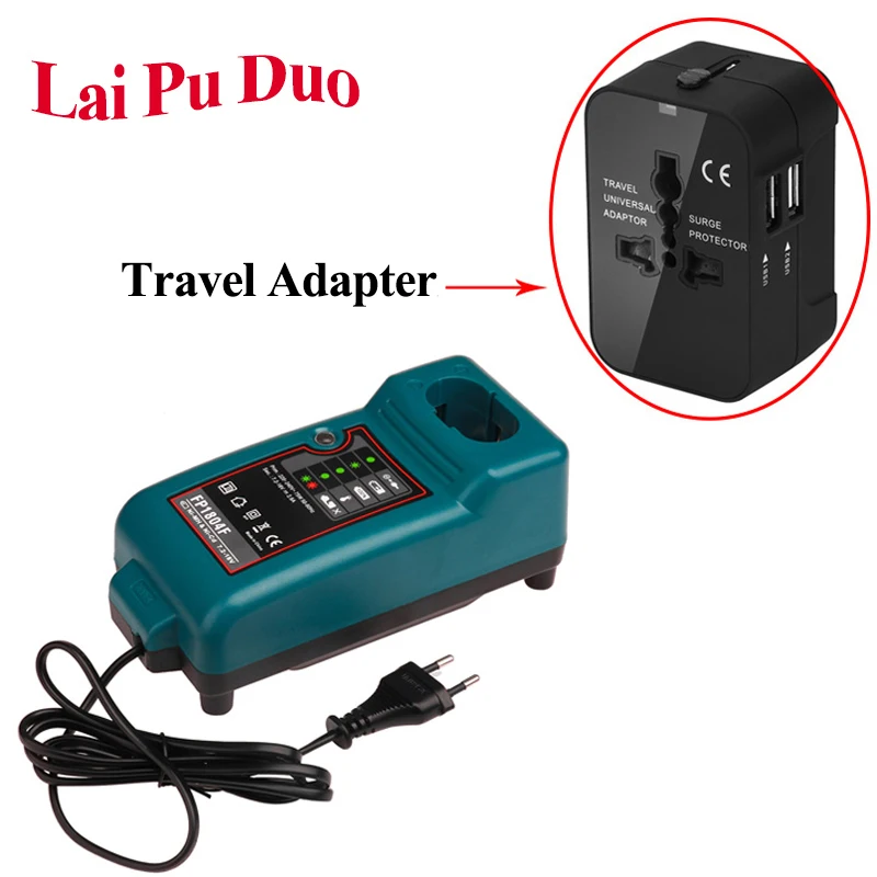 For Makita Ni-CD Ni-MH 7.2V~18V Battery Charger For DC7100 DC711 DC9710 DC18RA DC18SE Replacement Battery Charger+Travel Adapter
For Makita Ni-CD Ni-MH 7.2V~18V Battery Charger For DC7100 DC711 DC9710 DC18RA DC18SE Replacement Battery Charger+Travel Adapter