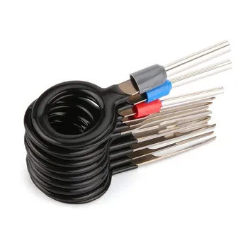 11pcs Car Plug Terminal Wiring Removal Key Connector Pin Terminal Fast Extractor Tool KFZ Stecker ISO Pin Release Tool Hot
11pcs Car Plug Terminal Wiring Removal Key Connector Pin Terminal Fast Extractor Tool KFZ Stecker ISO Pin Release Tool Hot