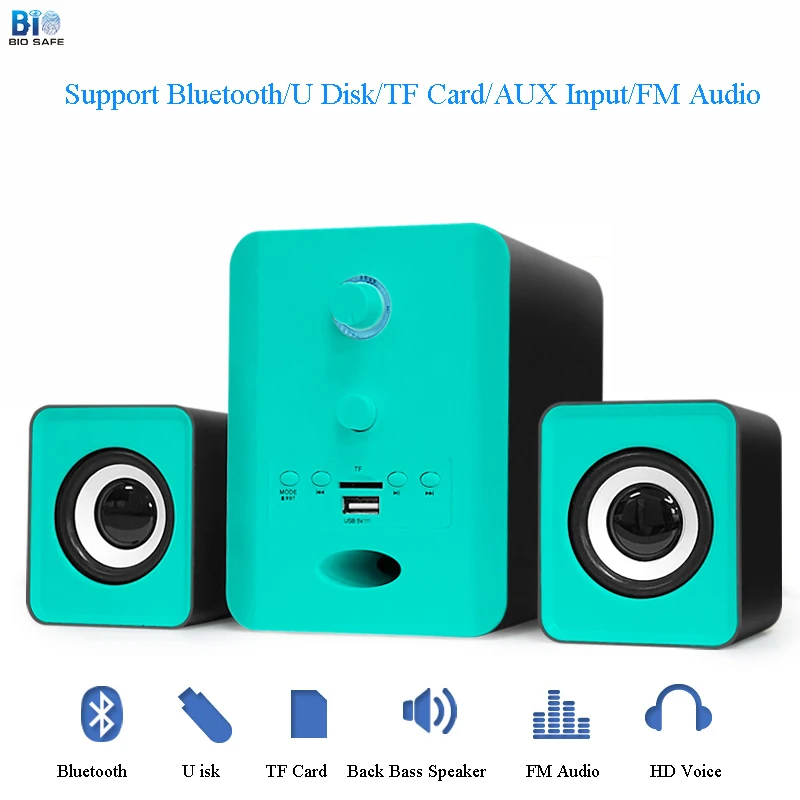Wired Computer Speaker Bluetooth Wireless Speakers for Laptop Notebook Bass Music Sound TF Card U Disk Subwoofer Speakers
Wired Computer Speaker Bluetooth Wireless Speakers for Laptop Notebook Bass Music Sound TF Card U Disk Subwoofer Speakers