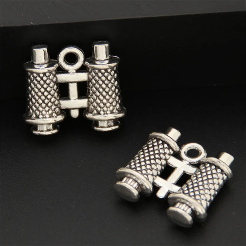8pcs Antique Silver Binocular Charms Telescope Pendant Fit Bracelets Necklace DIY Metal Jewelry Making A2503
8pcs Antique Silver Binocular Charms Telescope Pendant Fit Bracelets Necklace DIY Metal Jewelry Making A2503