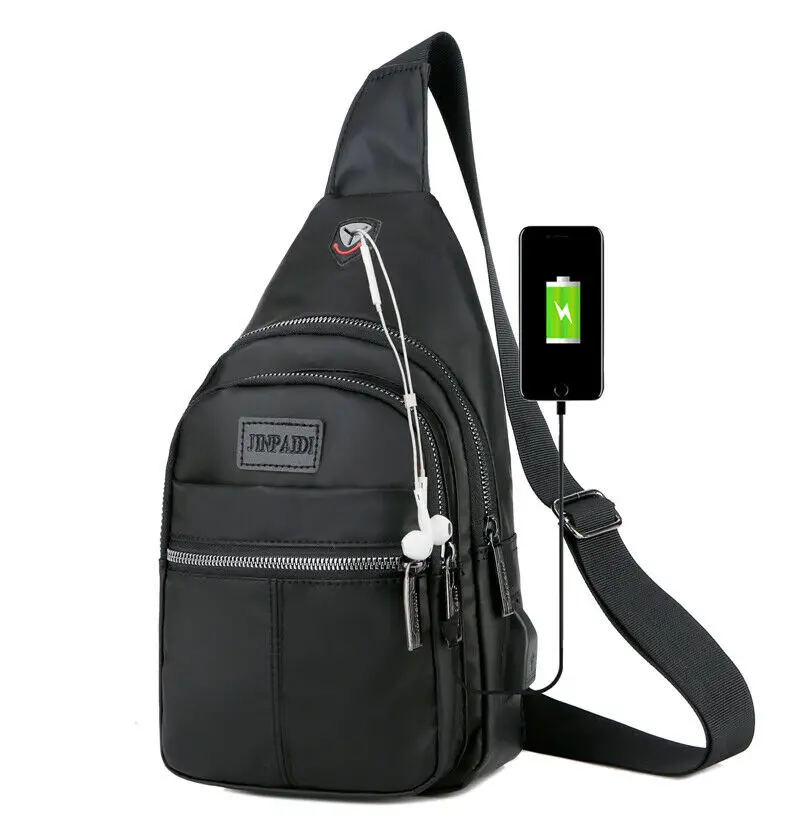 New men's chest bag strap canvas USB charging casual Messenger bag waist bag shoulder bag
New men's chest bag strap canvas USB charging casual Messenger bag waist bag shoulder bag