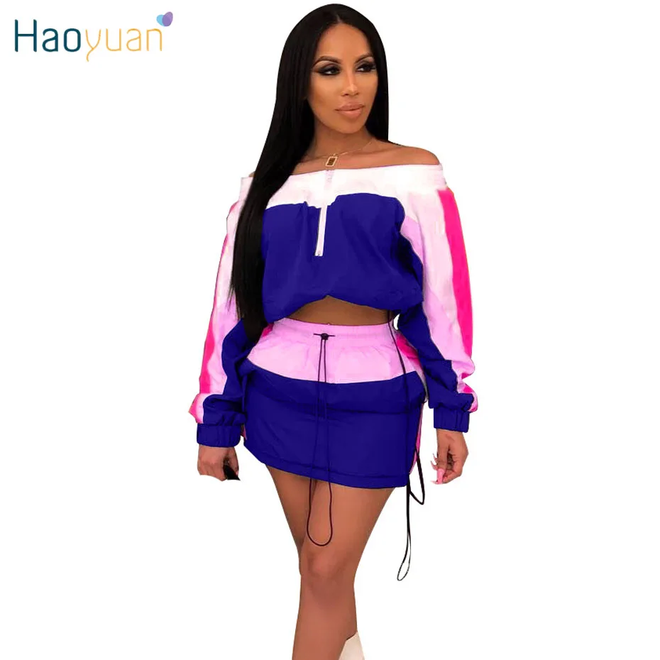 HAOYUAN Sexy Two Piece Set Women Summer Mini Dress Festival Long Sleeve Crop Top and Skirts 2 Piece Matching Sets Club Outfits
HAOYUAN Sexy Two Piece Set Women Summer Mini Dress Festival Long Sleeve Crop Top and Skirts 2 Piece Matching Sets Club Outfits