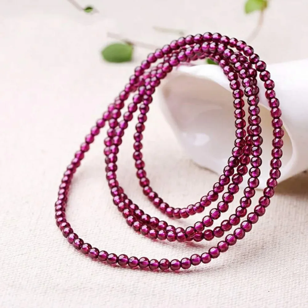 2018 Newly Genuine Natural Purple Red Garnet Crystal Bracelet Round Beads Four Times Nice Women Crystal Stone Bracelet AAA
2018 Newly Genuine Natural Purple Red Garnet Crystal Bracelet Round Beads Four Times Nice Women Crystal Stone Bracelet AAA