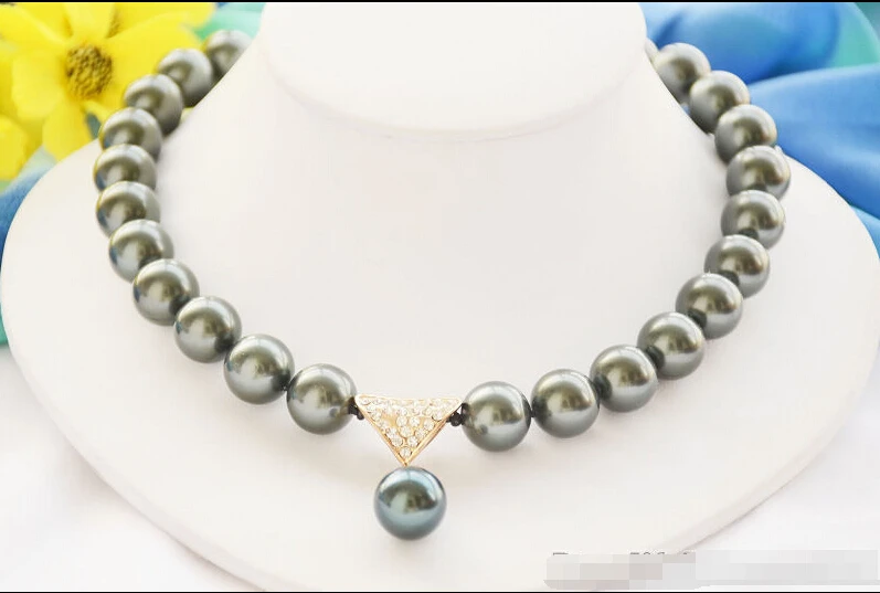 FREE SHIPPING ******* z6286 14mm Tahitian black round SOUTH SEA SHELL PEARL NECKLACE PENDANT 17inch
FREE SHIPPING ******* z6286 14mm Tahitian black round SOUTH SEA SHELL PEARL NECKLACE PENDANT 17inch