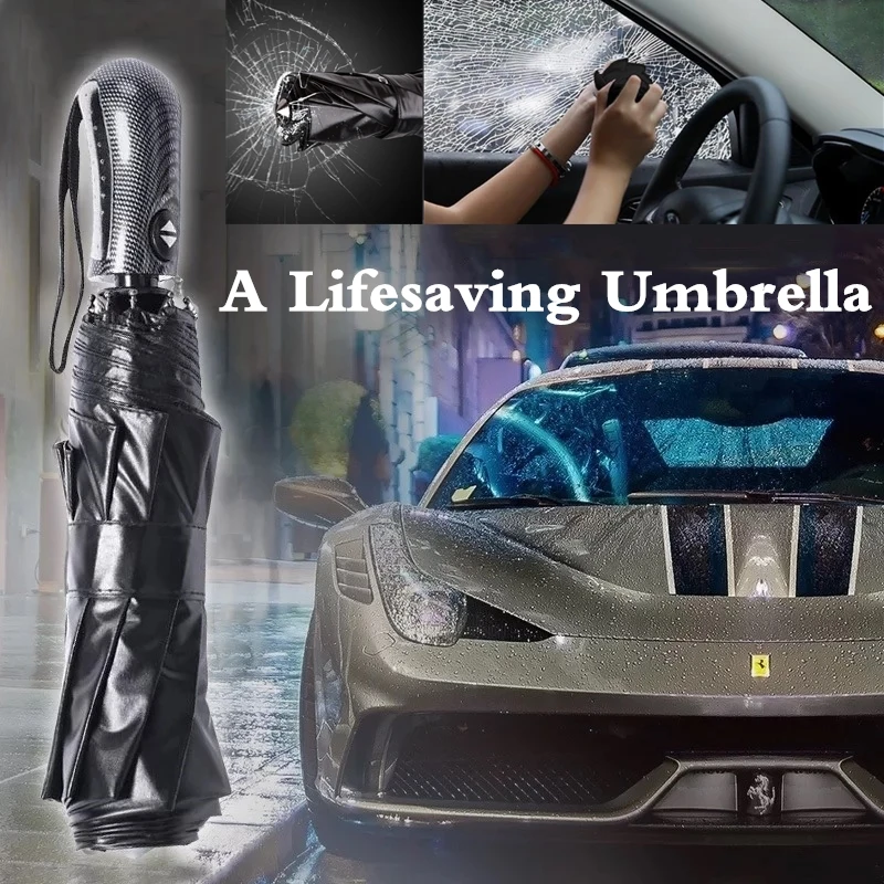 Big Leather Handle 10 Rib Strong Automatic lifesaving Umbrella Wind Resistant Men Three Folding Umbrella Rain business men
Big Leather Handle 10 Rib Strong Automatic lifesaving Umbrella Wind Resistant Men Three Folding Umbrella Rain business men