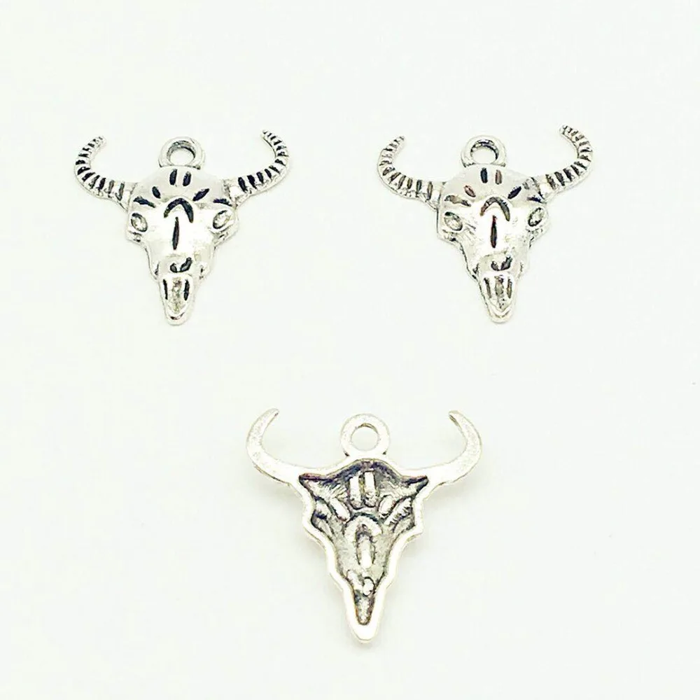 25 pcs/lot vintage Bull head Charms Sheep Pendants For Bracelets Airbus Jewelry Making | Украшения и аксессуары