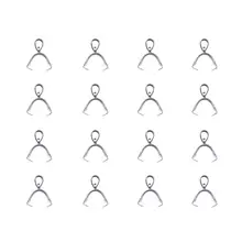 100pcs 304 Stainless Steel Pinch Clip Bail Clasp Dangle Charm Bead Pendant Connector Findings 13x12x4.5mm for Jewelry DIY Making
100pcs 304 Stainless Steel Pinch Clip Bail Clasp Dangle Charm Bead Pendant Connector Findings 13x12x4.5mm for Jewelry DIY Making