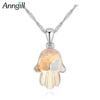ANNGILL 100% Original Crystals From Swarovski Necklaces & Pendants For Women Fatima Hand Bijoux Best Gift Top Quality Wholesale
ANNGILL 100% Original Crystals From Swarovski Necklaces & Pendants For Women Fatima Hand Bijoux Best Gift Top Quality Wholesale