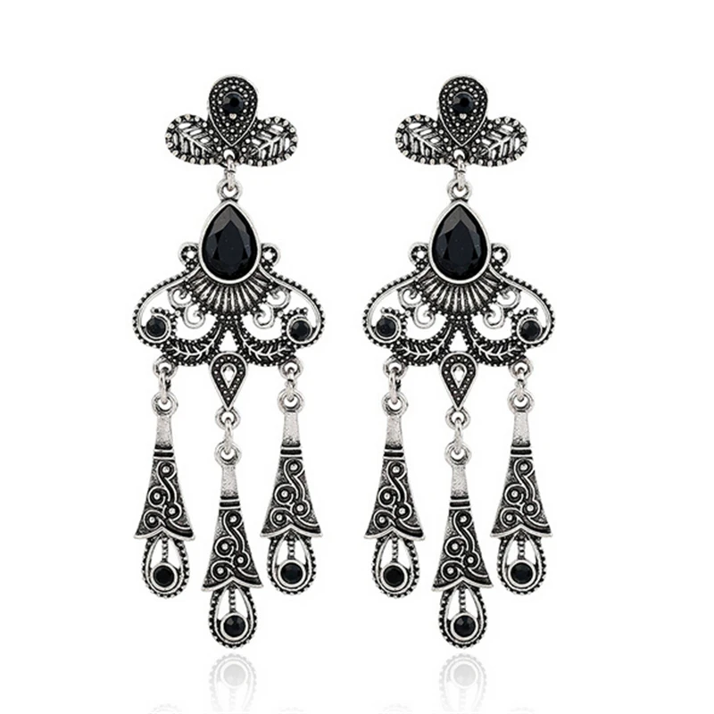 ZOSHI Crystal Teardrop Long Earrings Black Chandelier Hanging Vintage Earrings Bridal Wedding Jewelry Silver Earrings for Women
ZOSHI Crystal Teardrop Long Earrings Black Chandelier Hanging Vintage Earrings Bridal Wedding Jewelry Silver Earrings for Women