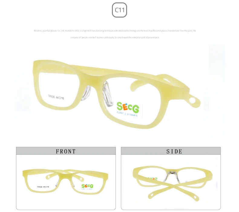 Comfortable fit of SECG Eyeglasses