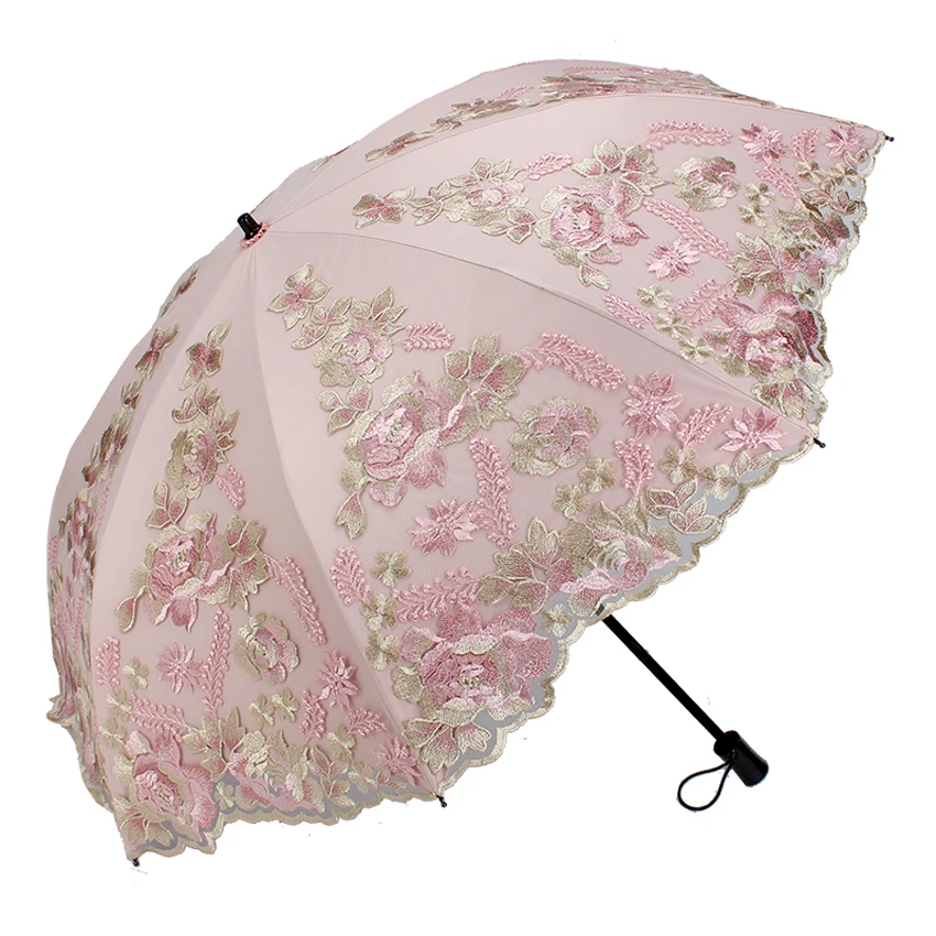 Non-Automatic Dual-Folding Flower Umbrella Mini umbrella rain women wedding Umbrella Female Rain Parasol Embroidery Umbrella 
Non-Automatic Dual-Folding Flower Umbrella Mini umbrella rain women wedding Umbrella Female Rain Parasol Embroidery Umbrella