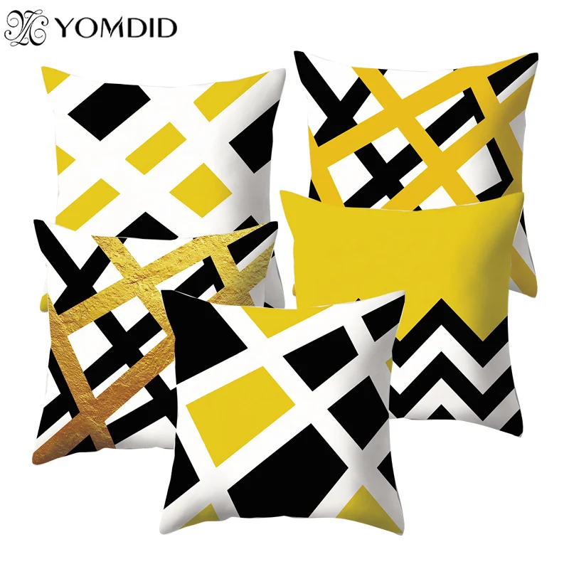 Yellow Geometry pattern Cushion Cover 45x45cm Throw Pillow Cover Polyester Cushion Case Home Sofa Car Bed Decorative Pillowcase
Yellow Geometry pattern Cushion Cover 45x45cm Throw Pillow Cover Polyester Cushion Case Home Sofa Car Bed Decorative Pillowcase