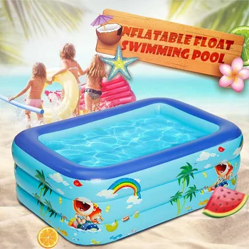 Inflatable Floating Swimming Bath Pool Toys Outdoor Children Paddling Bathtub Blue PVC Rectangle Wear-resistant Anti-slip
Inflatable Floating Swimming Bath Pool Toys Outdoor Children Paddling Bathtub Blue PVC Rectangle Wear-resistant Anti-slip