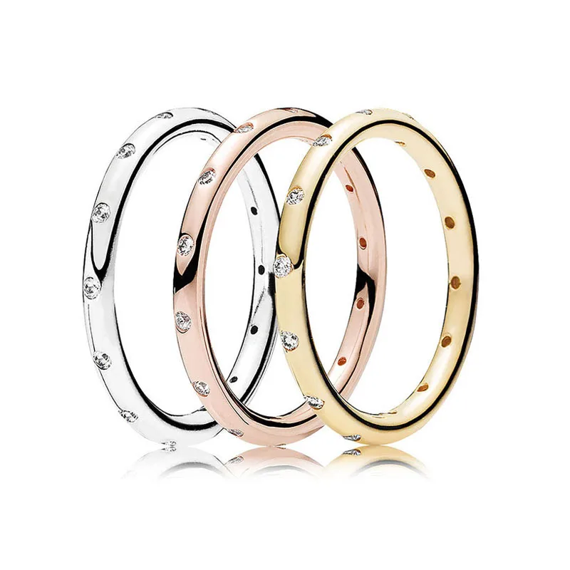 Authentic 925 Sterling Silver Ring Rose Golden Sparkling Droplet Stack Rings For Women Wedding Party Gift Fine Europe Jewelry
Authentic 925 Sterling Silver Ring Rose Golden Sparkling Droplet Stack Rings For Women Wedding Party Gift Fine Europe Jewelry