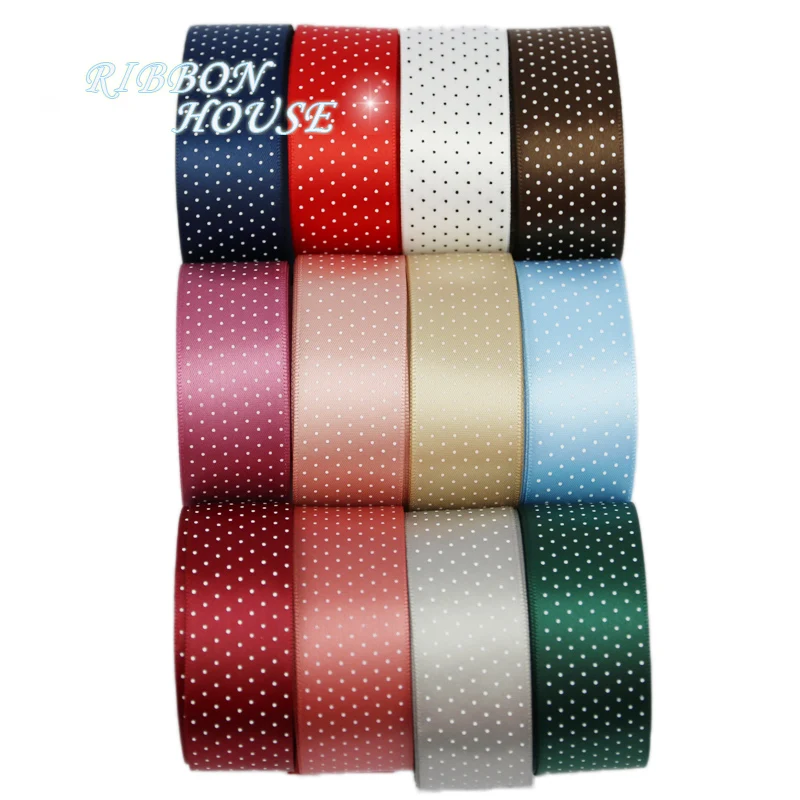 (12 colors mix) Pretty polka small dots printed satin ribbon colored gift wrap decoration ribbons
(12 colors mix) Pretty polka small dots printed satin ribbon colored gift wrap decoration ribbons