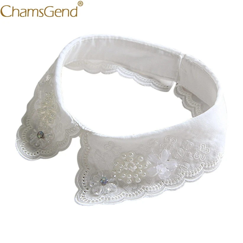 Pearl Beading Floral Lace Detachable Collar Sweet Lady Women Blouse Shirt Fake Shirts Collar White False Collar 90514
Pearl Beading Floral Lace Detachable Collar Sweet Lady Women Blouse Shirt Fake Shirts Collar White False Collar 90514