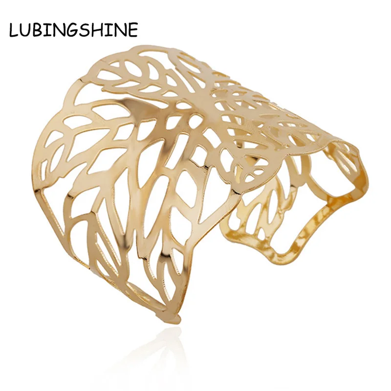 LUBINGSHINE Fashion Gold hollow out Woman Bracelets Leaf Flower Bangles For Women Punk Bracelet Gift Bangles Jewelry JJAL B406
LUBINGSHINE Fashion Gold hollow out Woman Bracelets Leaf Flower Bangles For Women Punk Bracelet Gift Bangles Jewelry JJAL B406