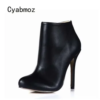 Cyabmoz Shoes Woman Ankle boots Women Winter High heels PU Leather Zapatos botas Mujer invierno Party Dress Valentine Shoes
Cyabmoz Shoes Woman Ankle boots Women Winter High heels PU Leather Zapatos botas Mujer invierno Party Dress Valentine Shoes