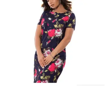 Women Casual Dress Summer Fashion Printing Large Size 6XL Pencil Midi Dress Short Sleeve O-neck Female Clothing Vestidos
Women Casual Dress Summer Fashion Printing Large Size 6XL Pencil Midi Dress Short Sleeve O-neck Female Clothing Vestidos