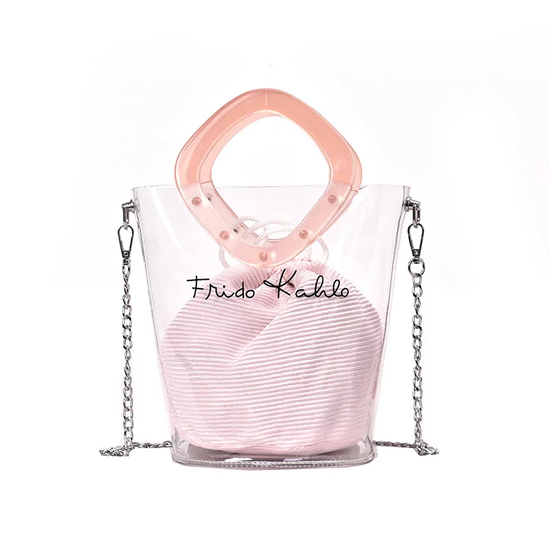 Summer Small Handbag Transparent Women Hand Bags Chain Straw Bag Lady Travel Beach Shoulder Crossbody Bag Holiday
Summer Small Handbag Transparent Women Hand Bags Chain Straw Bag Lady Travel Beach Shoulder Crossbody Bag Holiday