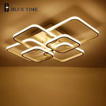 New Square Rings Frame Modern Led Ceiling Lights For Living Room Bedroom White Or Black Arms Ceiling Lighting Fixtures AC85-260V
New Square Rings Frame Modern Led Ceiling Lights For Living Room Bedroom White Or Black Arms Ceiling Lighting Fixtures AC85-260V