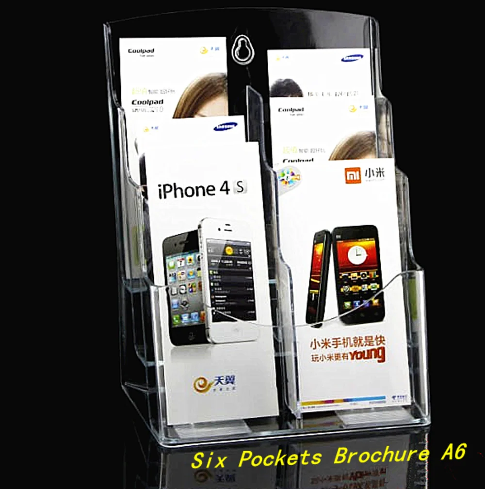 Clear Plastic Acrylic Brochure Literature Pamphlet Display Holder Racks Stands To Insert Leaflet Six A6 Pockets 2pc
Clear Plastic Acrylic Brochure Literature Pamphlet Display Holder Racks Stands To Insert Leaflet Six A6 Pockets 2pc
