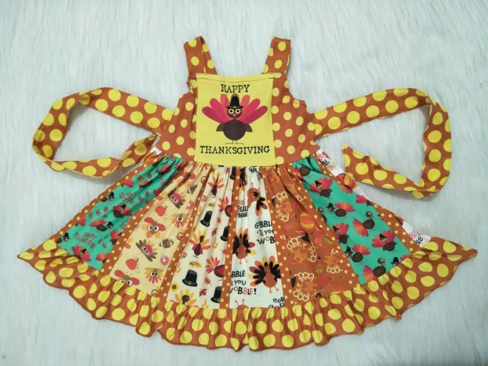 Fall Clothing Style Girls Wear Thanksgiving Festival Turkey Print Dresses Kids Sling Wave Dot Belt Twirl Dress
Fall Clothing Style Girls Wear Thanksgiving Festival Turkey Print Dresses Kids Sling Wave Dot Belt Twirl Dress