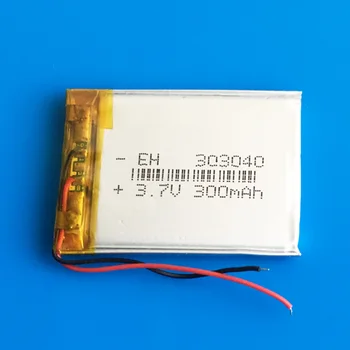 303040 033040 3.7V 300mAh lithium polymer lipo li ion rechargeable battery for MP3 MP4 GPS bluetooth headset camera recorder
303040 033040 3.7V 300mAh lithium polymer lipo li ion rechargeable battery for MP3 MP4 GPS bluetooth headset camera recorder