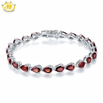 Hutang 11.5Ct Natural Garnet Solid 925 Sterling Silver Bracelet for Women Pear Cut Gemstone Fine Elegant Jewelry Best Gift 6.5"
Hutang 11.5Ct Natural Garnet Solid 925 Sterling Silver Bracelet for Women Pear Cut Gemstone Fine Elegant Jewelry Best Gift 6.5"