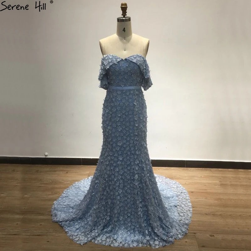 Blue Off Shoulder Mermaid Formal Evening Gowns 2019 Flowers Pearls Short Sleeves Sexy Evening Dresses BLA6611
Blue Off Shoulder Mermaid Formal Evening Gowns 2019 Flowers Pearls Short Sleeves Sexy Evening Dresses BLA6611