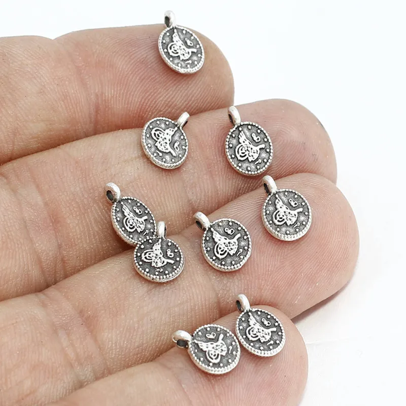 50pc raw brass Antique Silver Ottoman Coins -(Nickel Free and Lead Free).8-10mm .AE113.AE112.
50pc raw brass Antique Silver Ottoman Coins -(Nickel Free and Lead Free).8-10mm .AE113.AE112.
