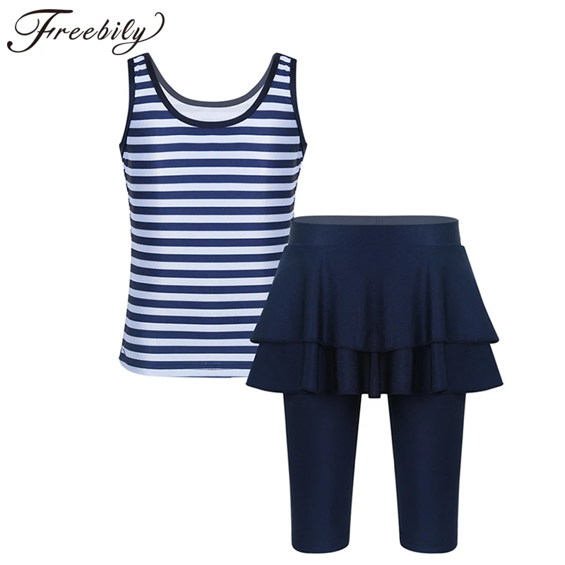 Girls Muslim Swimwears Islamic Children Two-piece Sleeveless Stripe Swimsuits Arab Islam Beach Wear Swim Suits Burkinis Swimwear
Girls Muslim Swimwears Islamic Children Two-piece Sleeveless Stripe Swimsuits Arab Islam Beach Wear Swim Suits Burkinis Swimwear