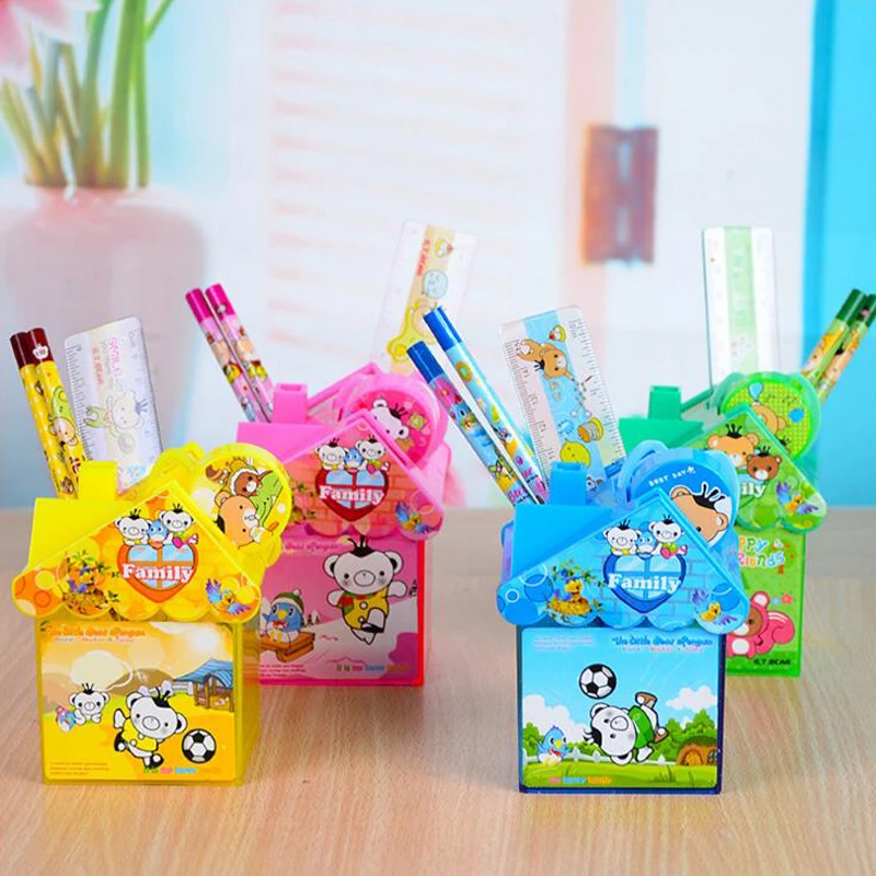 4 Sets/Lot House Style Stationery Set Christmas Gifts Study Prize Pencil Ruler Scissors Sharpener For School Student Children
4 Sets/Lot House Style Stationery Set Christmas Gifts Study Prize Pencil Ruler Scissors Sharpener For School Student Children