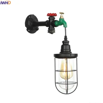 IWHD Industrial LED Wall Lamp Retro Iron Water Pipe Wandlamp Fixtures Bedroom Lamp Glass Lampshade Applique Murale Luminaire
IWHD Industrial LED Wall Lamp Retro Iron Water Pipe Wandlamp Fixtures Bedroom Lamp Glass Lampshade Applique Murale Luminaire