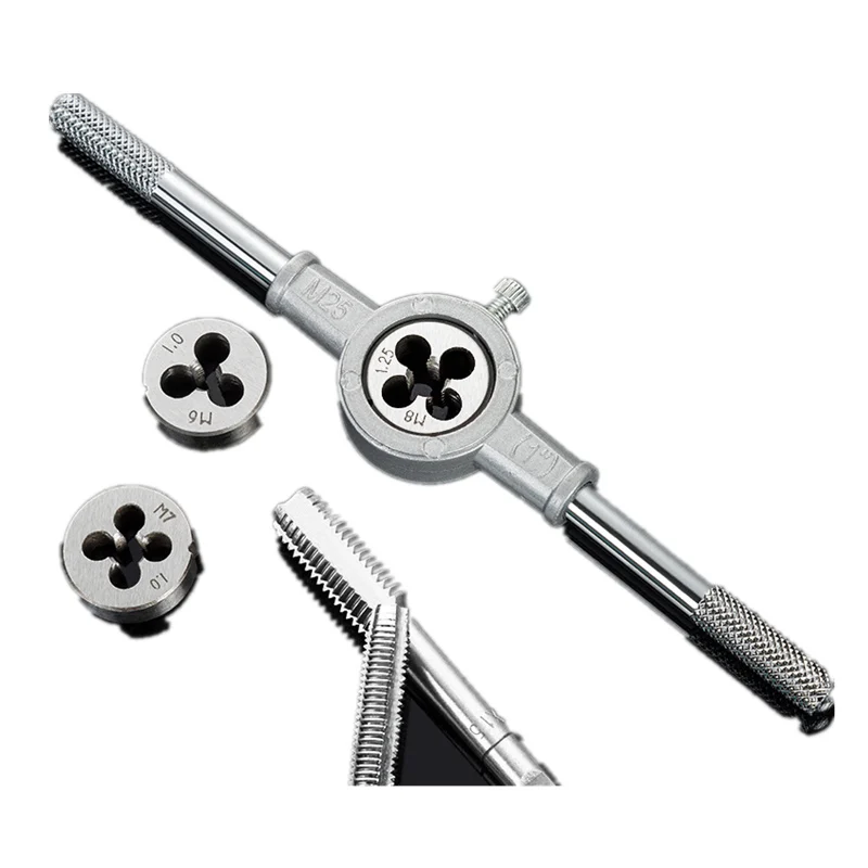 Carbon Steel Tapping Piping thread tap set Hand Screw Taps Metric Wrench Thread Dies Holder Tapping Tools
Carbon Steel Tapping Piping thread tap set Hand Screw Taps Metric Wrench Thread Dies Holder Tapping Tools