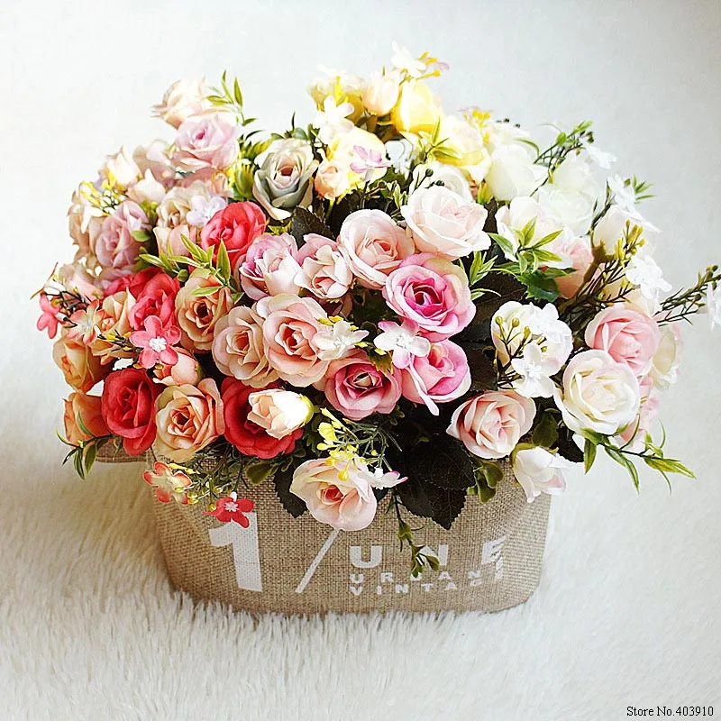 13heads silk roses Bride bouquet Wedding christmas decoration for home vase ornamental flowerpot artificial flowers scrapbooking
13heads silk roses Bride bouquet Wedding christmas decoration for home vase ornamental flowerpot artificial flowers scrapbooking