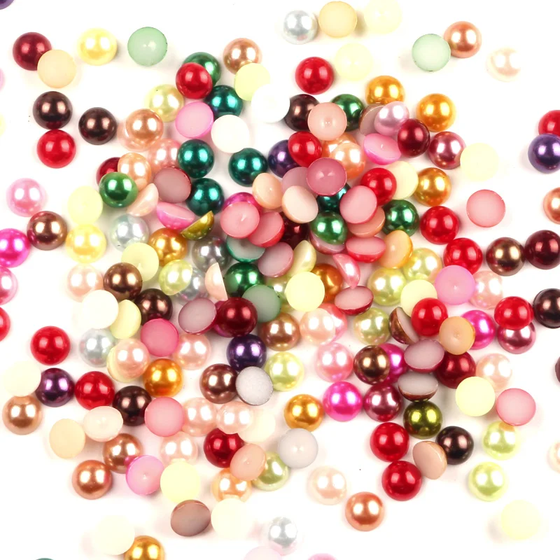 500Pcs 8mm Random Mixed Half Round Pearl Beads FlatBack Scrapbook Craft Cabochon Kawaii DIY Embellishments Accessories
500Pcs 8mm Random Mixed Half Round Pearl Beads FlatBack Scrapbook Craft Cabochon Kawaii DIY Embellishments Accessories