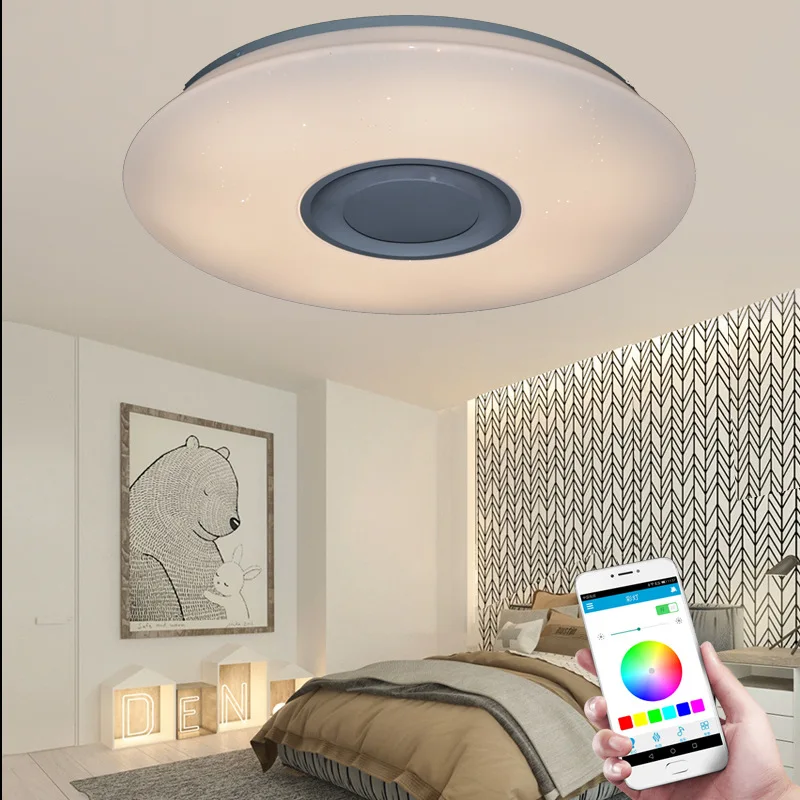 36W LED Ceiling Lamp Starlight Bluetooth Music Dimmble Lamp Smart Light Bedroom Living room Moder Style
36W LED Ceiling Lamp Starlight Bluetooth Music Dimmble Lamp Smart Light Bedroom Living room Moder Style