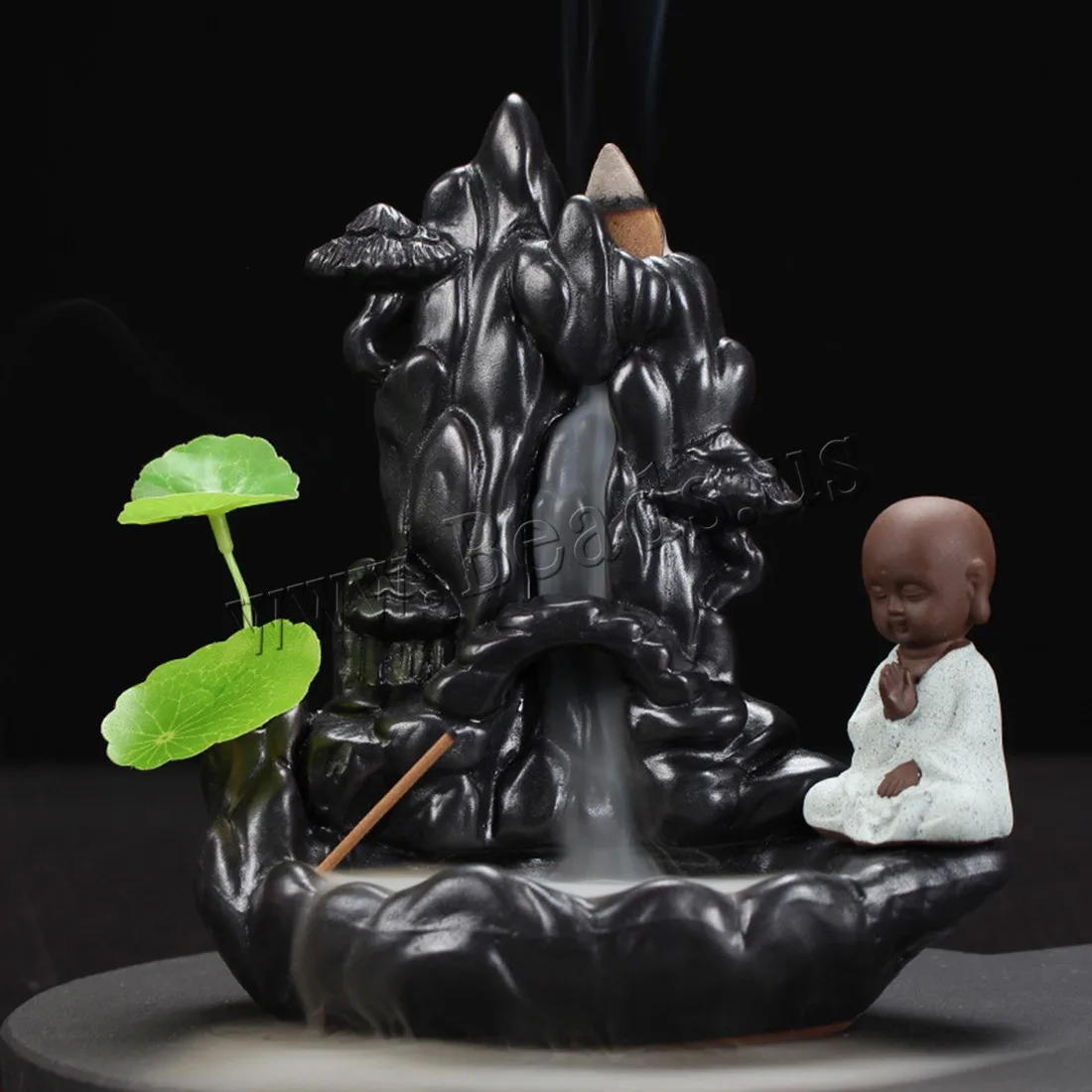 Creative Home Decor Little Monk Censer Smoke Waterfall Incense Holder Backflow Incense Burner Use In Home Office Teahouse
Creative Home Decor Little Monk Censer Smoke Waterfall Incense Holder Backflow Incense Burner Use In Home Office Teahouse