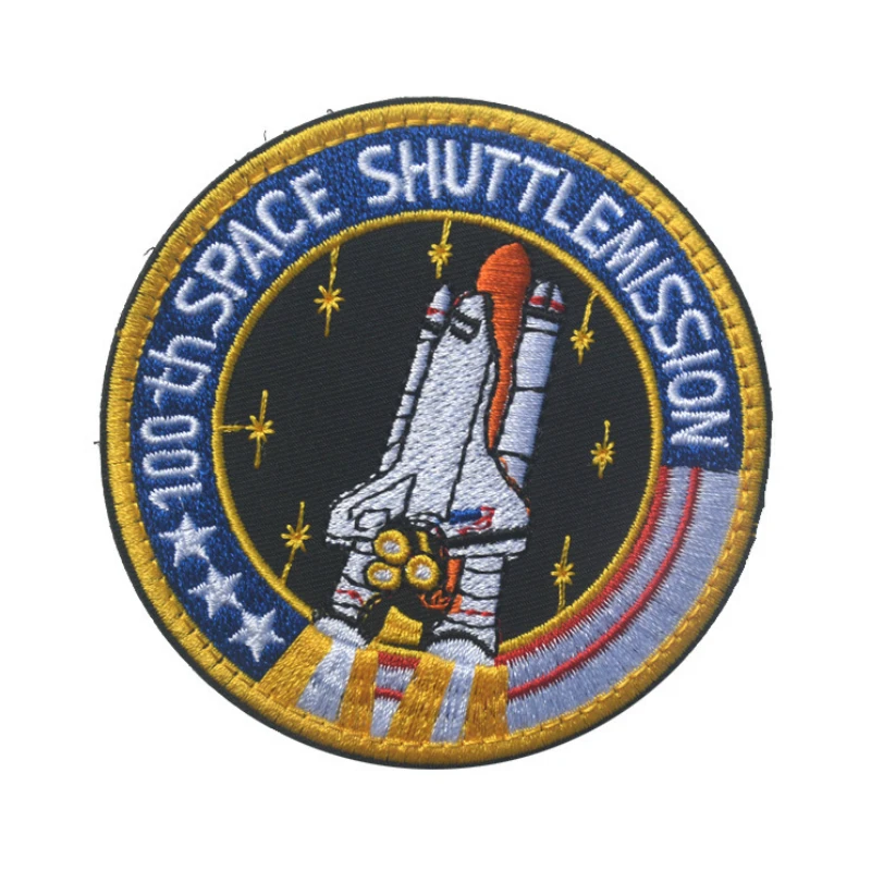 Embroidery Patch 100th SPACE SHUTTLE MISSION Embroidered Patches Military Tactical Armband Caps Bags Badge Applique Badges
Embroidery Patch 100th SPACE SHUTTLE MISSION Embroidered Patches Military Tactical Armband Caps Bags Badge Applique Badges