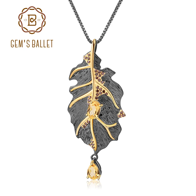 GEM'S BALLET Georgia O'keeffe 1.19Ct Natural Citrine 925 Sterling Silver Handmade Leaf Pendant Pin Brooches for Women Bijoux
GEM'S BALLET Georgia O'keeffe 1.19Ct Natural Citrine 925 Sterling Silver Handmade Leaf Pendant Pin Brooches for Women Bijoux