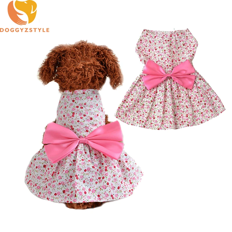 Lovely Girls Puppy Dress Cotton Flowers Printing Bowknot Pet Dog Cat Clothes Summer Wedding Party Princess Dresses DOGGYZSTYLE
Lovely Girls Puppy Dress Cotton Flowers Printing Bowknot Pet Dog Cat Clothes Summer Wedding Party Princess Dresses DOGGYZSTYLE
