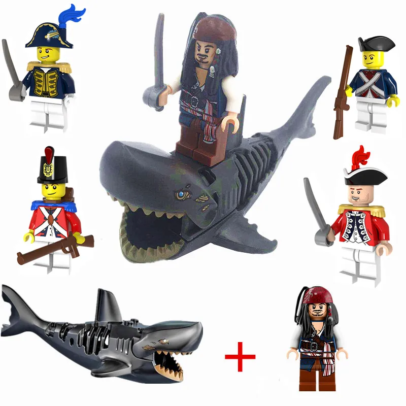 Mini Diy Small Bricks Animal Shark Pirates of the Caribbean Captain Jack Sparrow Compatible with Legoingly Block Bricks Toys
Mini Diy Small Bricks Animal Shark Pirates of the Caribbean Captain Jack Sparrow Compatible with Legoingly Block Bricks Toys