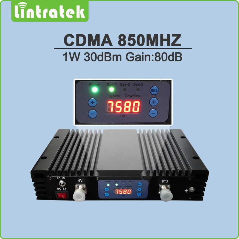 High Power Gain 80dB Signal Booster CDMA 850mhz Mobile Phone Amplifier 850MHz CDMA Signal Repeater with lcd display AGC/MGC @8 
High Power Gain 80dB Signal Booster CDMA 850mhz Mobile Phone Amplifier 850MHz CDMA Signal Repeater with lcd display AGC/MGC @8